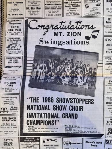 Full-page ad for the national win